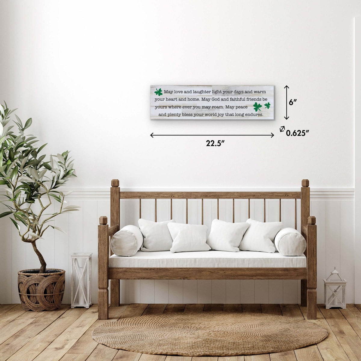 St. Patrick's Day Hanging Wooden Art Sign For Home Decor - LifeSong Milestones