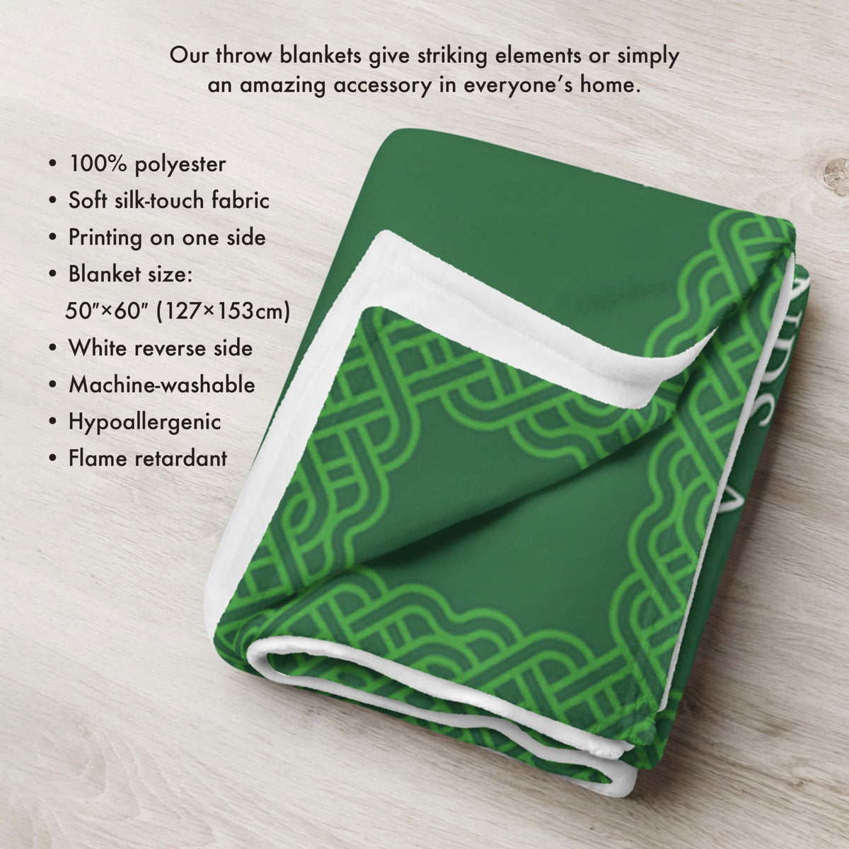 St. Patrick's Day Inspirational Soft And Lightweight Throw Blankets For Home Decor - Irish Blessing - LifeSong Milestones