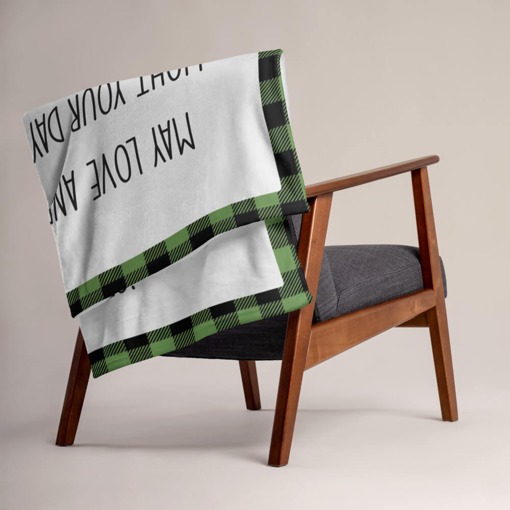 St. Patrick's Day Inspirational Soft And Lightweight Throw Blankets For Home Decor - May Love And Laughter - LifeSong Milestones