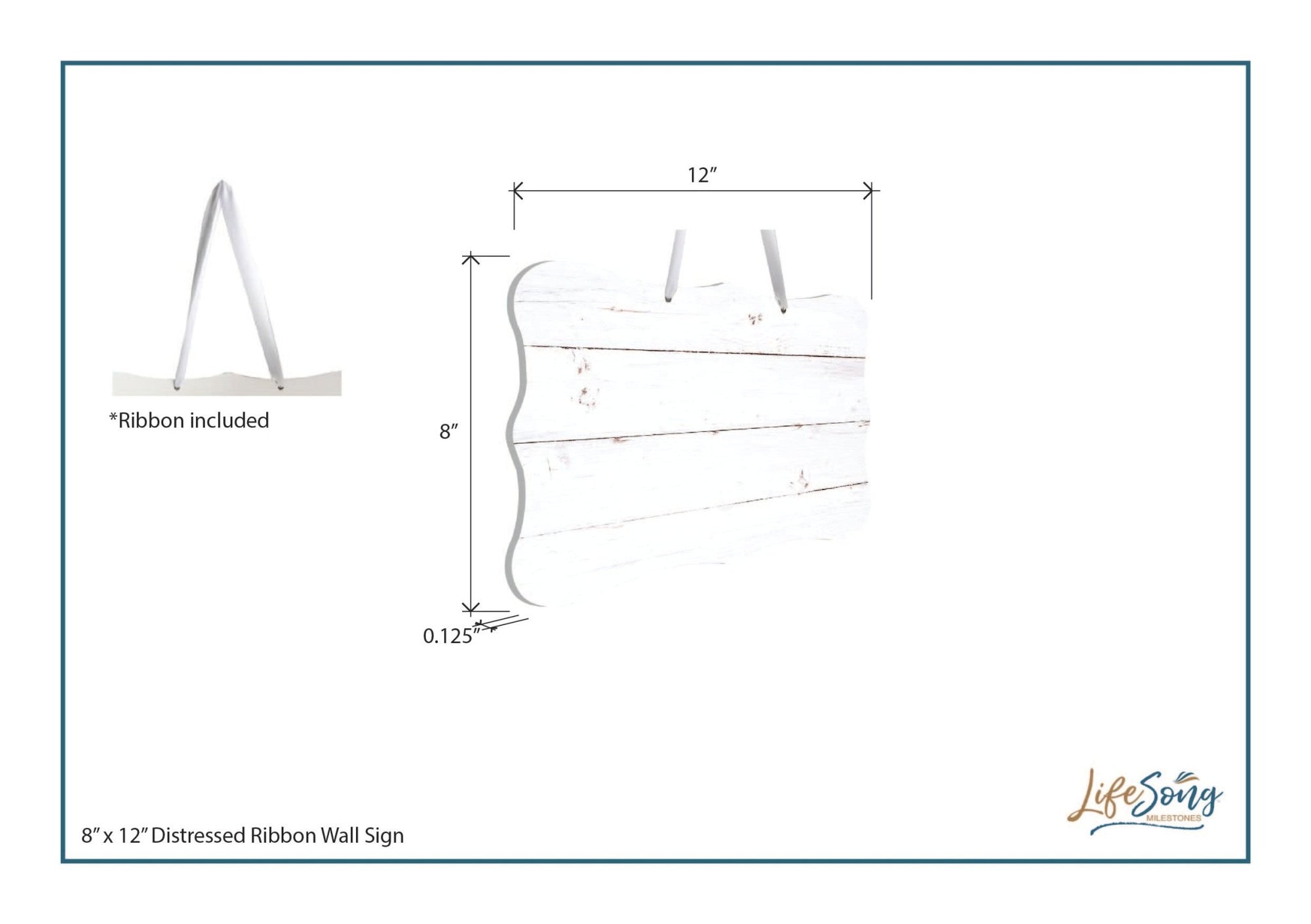 St. Patrick’s Day Irish Everyday Distressed Ribbon Wall Sign 8x12 - An Old Irish Blessing - LifeSong Milestones