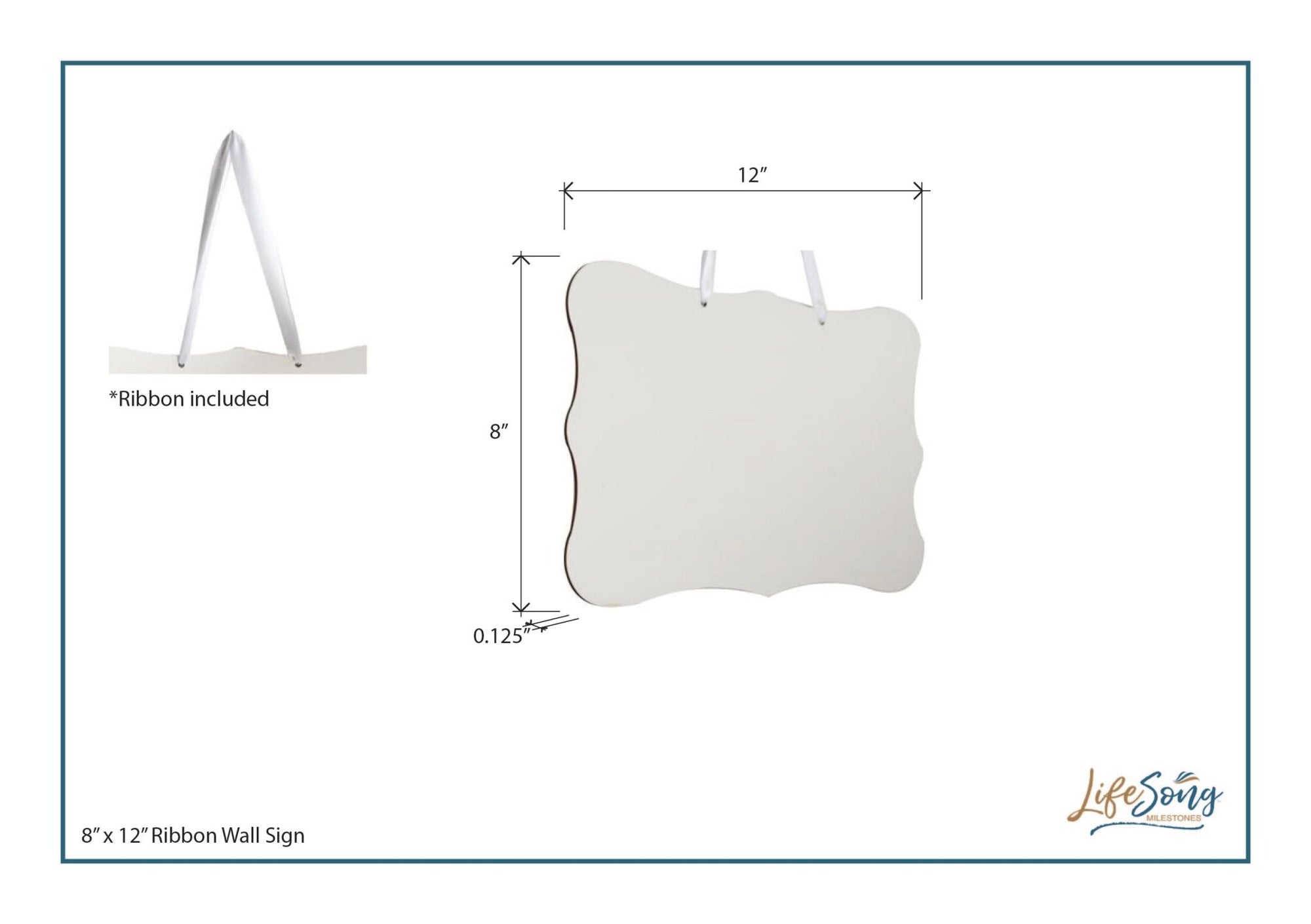 St. Patrick’s Day Irish Everyday Ribbon Wall Sign 8x12 - An Old Irish Blessing - LifeSong Milestones