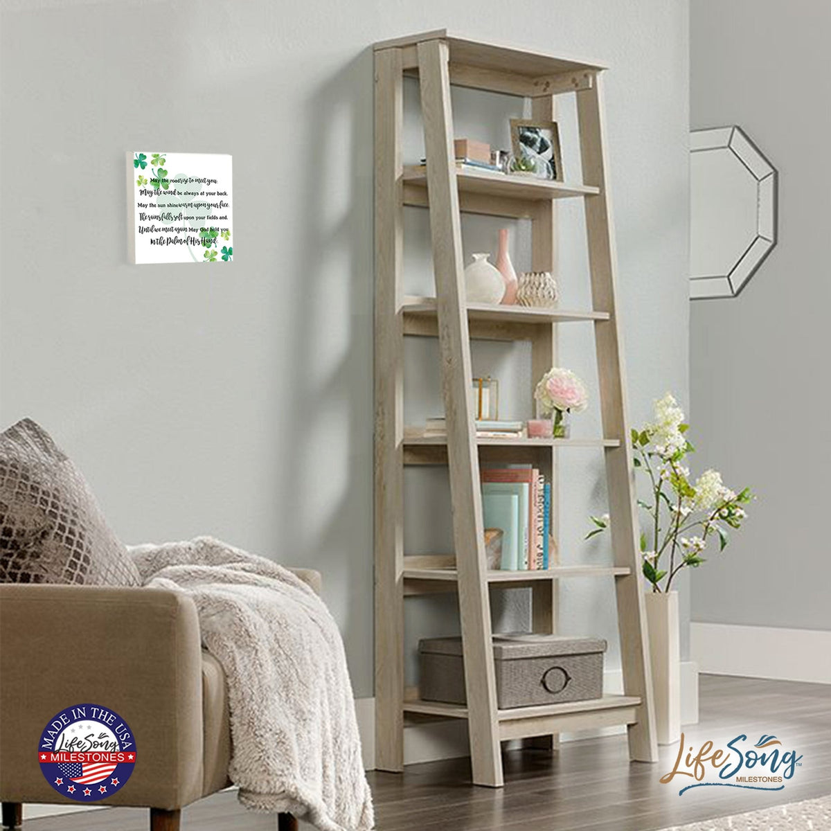 St. Patrick's Day Irish Everyday Shadow Box 6x6 - May The Road Rise To - LifeSong Milestones