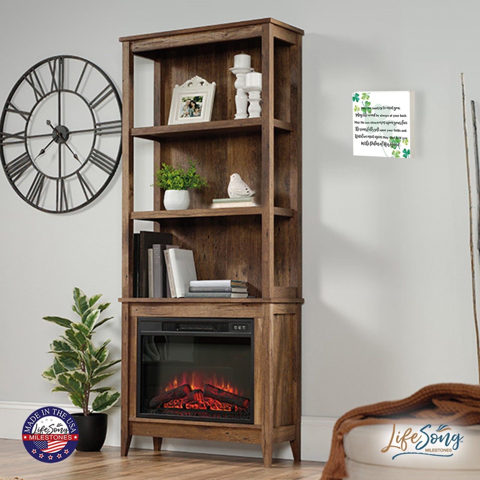 St. Patrick's Day Irish Everyday Shadow Box 6x6 - May The Road Rise To - LifeSong Milestones