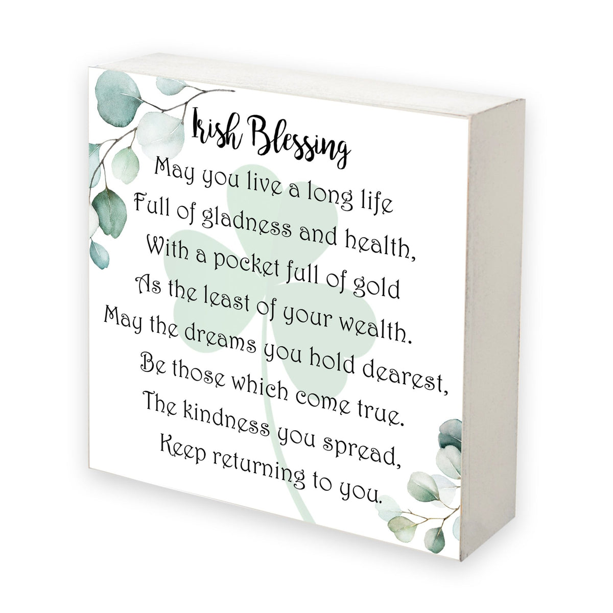 St. Patrick&#39;s Day Irish Everyday Shadow Box 6x6 - May You Live A Long - LifeSong Milestones