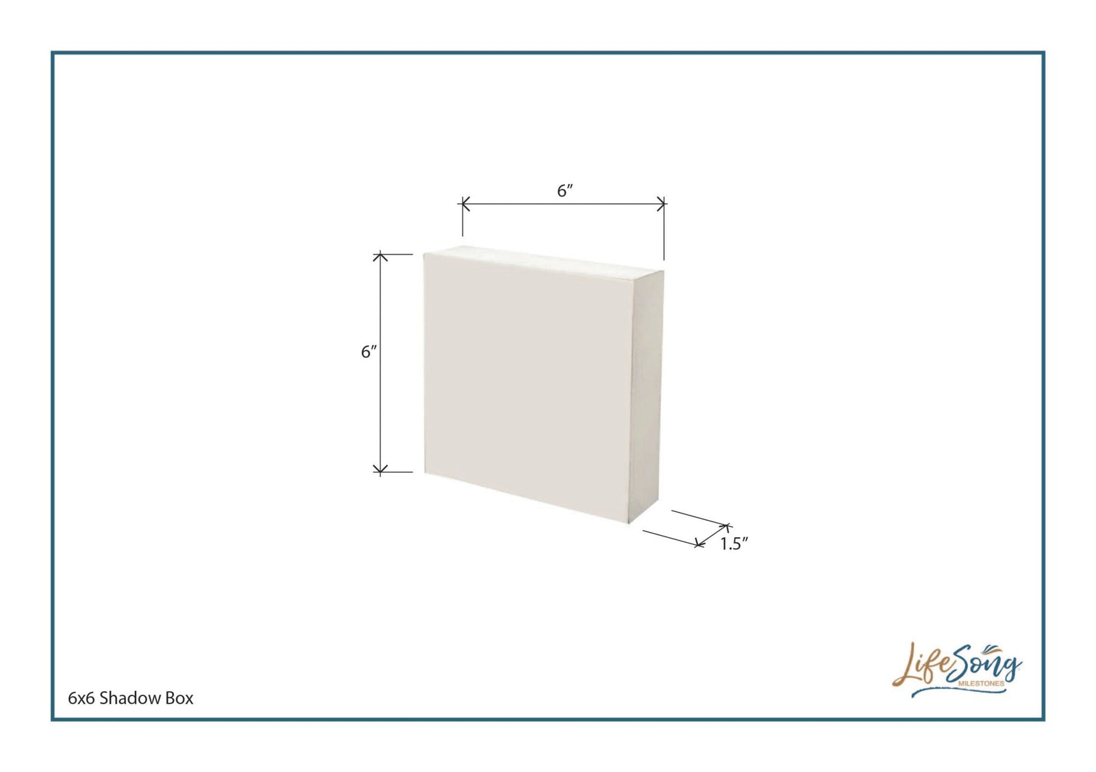 St. Patrick's Day Irish Everyday Shadow Box 6x6 - May Your Trouble Be Less - LifeSong Milestones