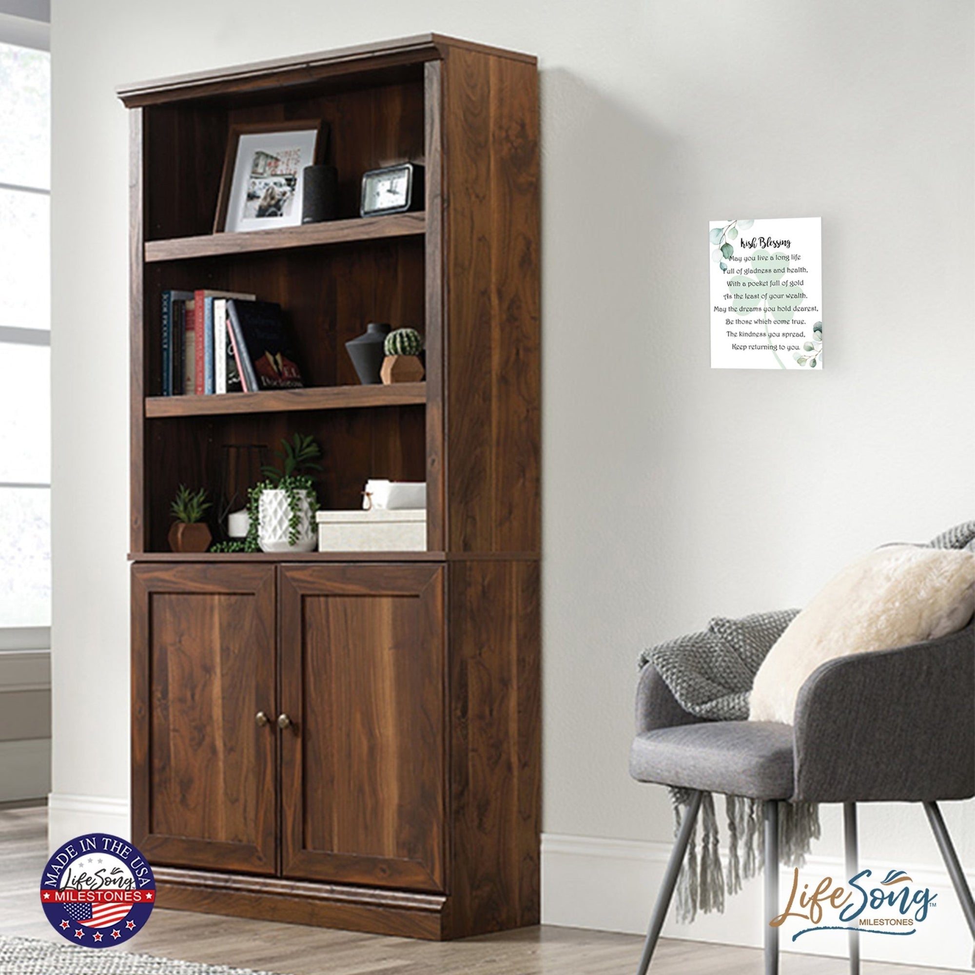 St. Patrick’s Day Irish Everyday Wooden Wall Plaque 6x8 - May You Live A Long - LifeSong Milestones