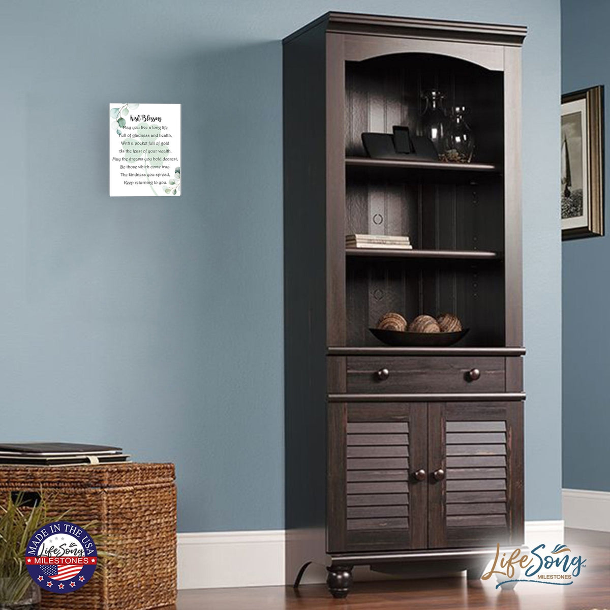 St. Patrick’s Day Irish Everyday Wooden Wall Plaque 6x8 - May You Live A Long - LifeSong Milestones