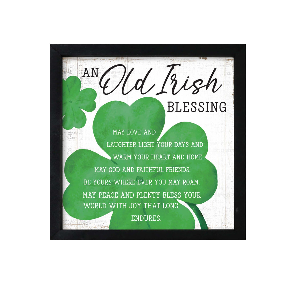 St. Patrick's Day Modern Wooden Framed Shadow Box Home Décor Gift - LifeSong Milestones
