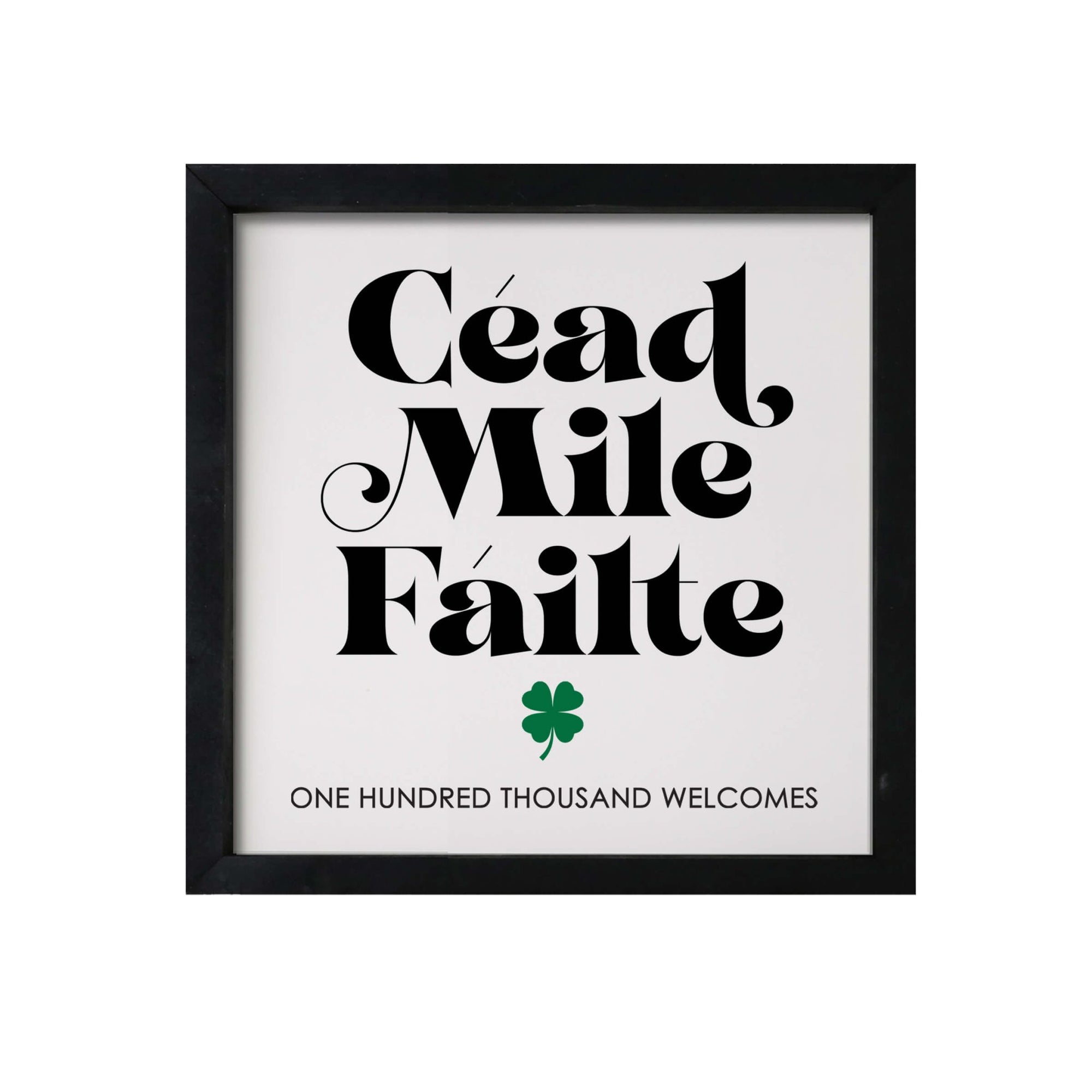 St. Patrick's Day Modern Wooden Framed Shadow Box Home Décor Gift - LifeSong Milestones