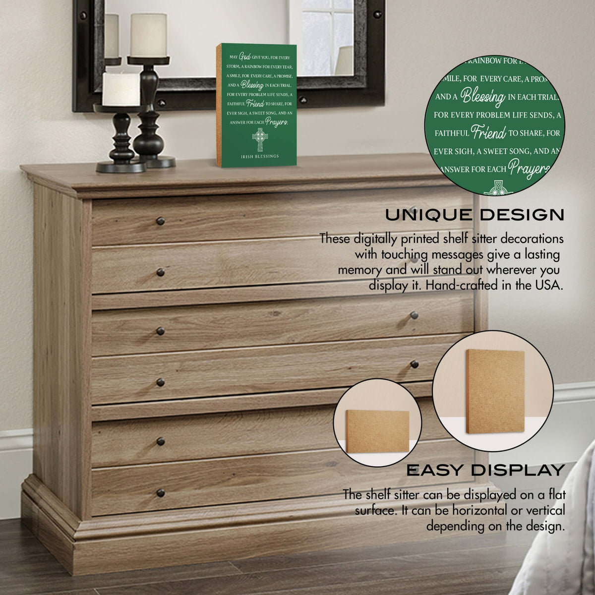 St. Patrick’s Day Tabletop Signs and Shelf Decor for Home Decorations - LifeSong Milestones