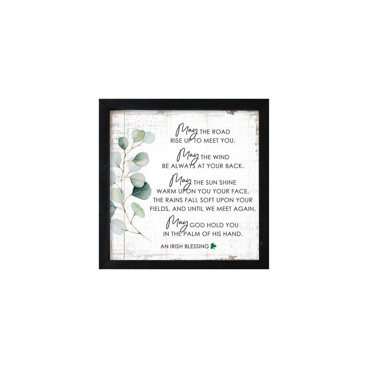 St. Patrick's Day Wooden Framed Shadow Box | Irish Blessing Modern Family Home Décorations - LifeSong Milestones