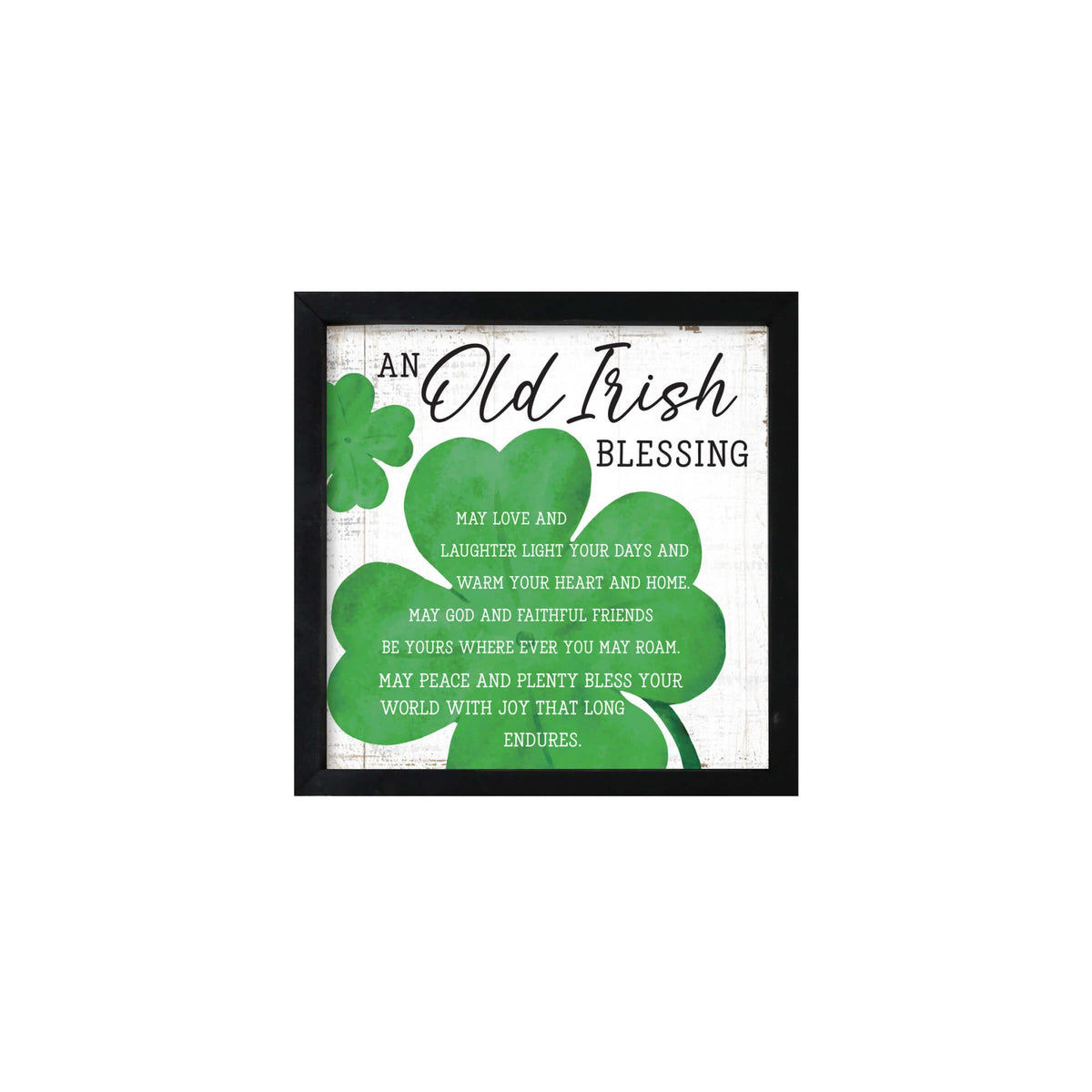 St. Patrick's Day Wooden Framed Shadow Box | Irish Blessing Modern Family Home Décorations - LifeSong Milestones