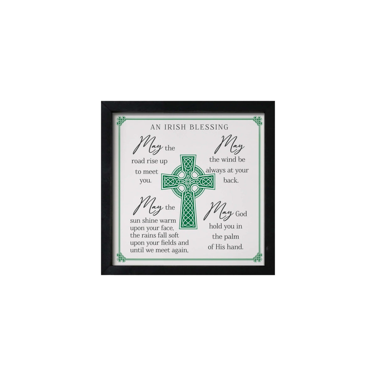 St. Patrick's Day Wooden Framed Shadow Box | Irish Blessing Modern Family Home Décorations - LifeSong Milestones
