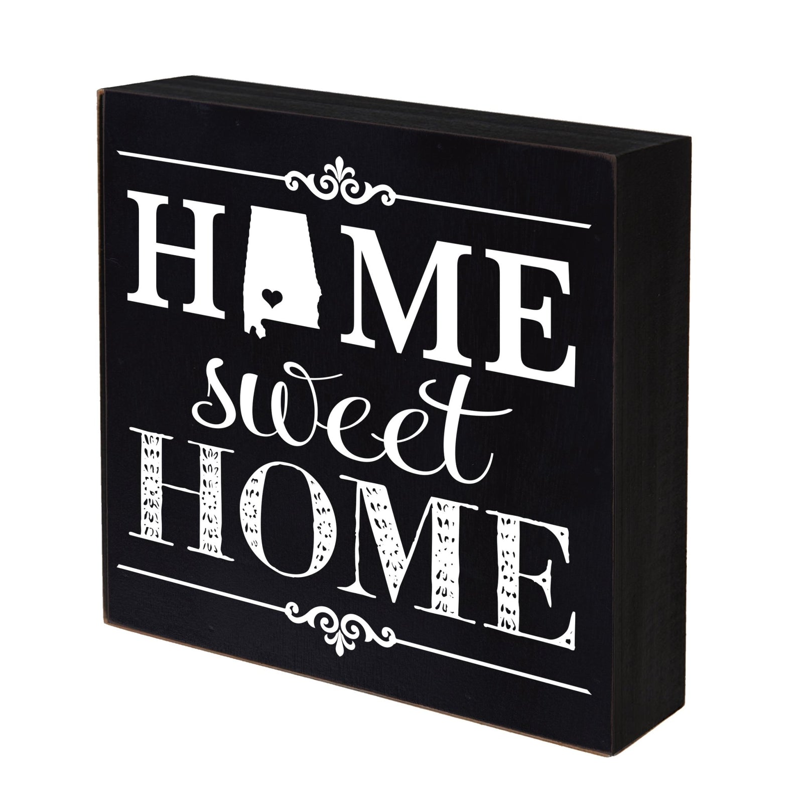 State Shadow Box Home Sweet Home 10x10 - Alabama - LifeSong Milestones