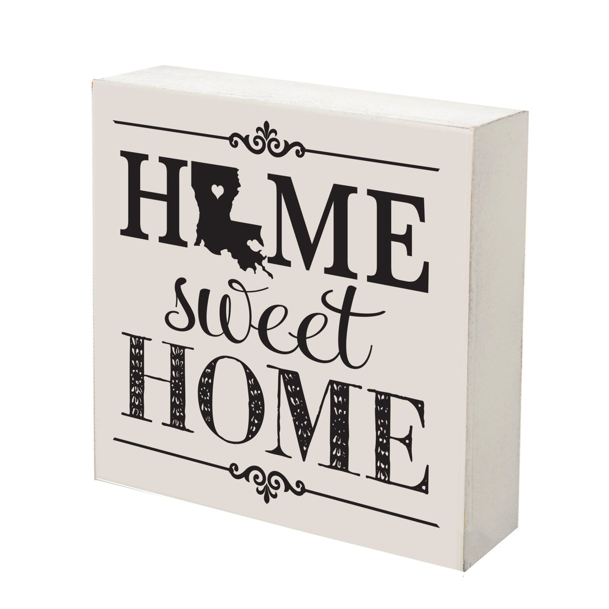 State Shadow Box Home Sweet Home 10x10 - Louisiana - LifeSong Milestones