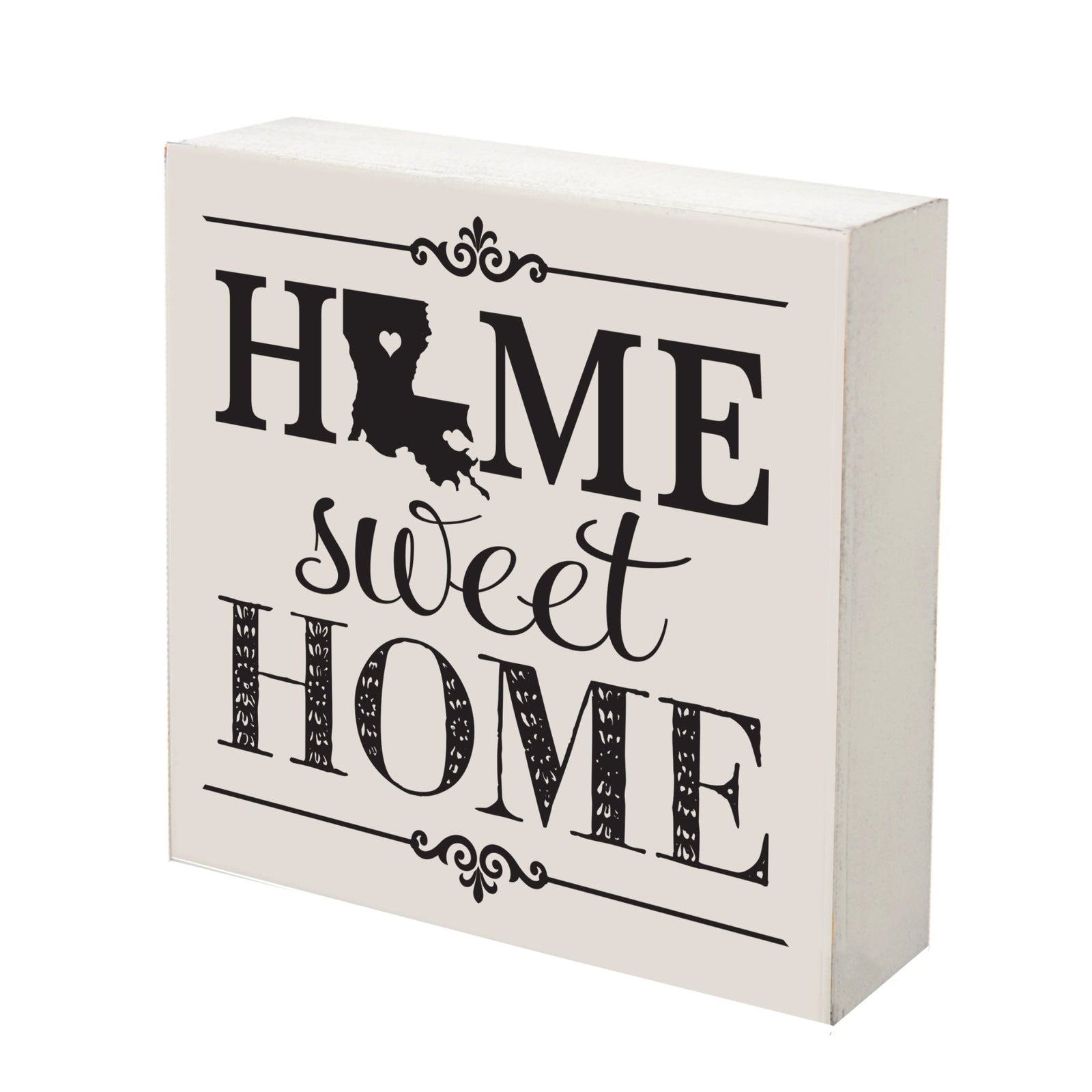 State Shadow Box Home Sweet Home 10x10 - Louisiana - LifeSong Milestones