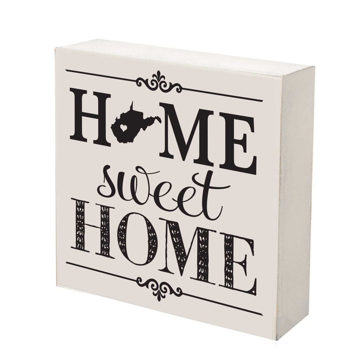 State Shadow Box Home Sweet Home 10x10 - West Virginia - LifeSong Milestones