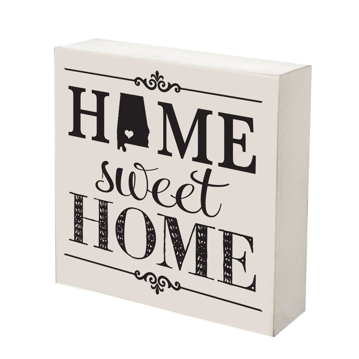 State Shadow Box Home Sweet Home 6x6 - Alabama - LifeSong Milestones