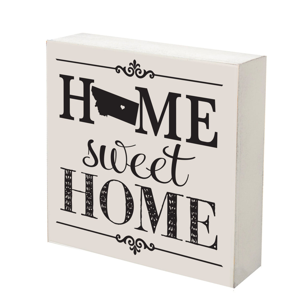 State Shadow Box Home Sweet Home 6x6 - Montana - LifeSong Milestones