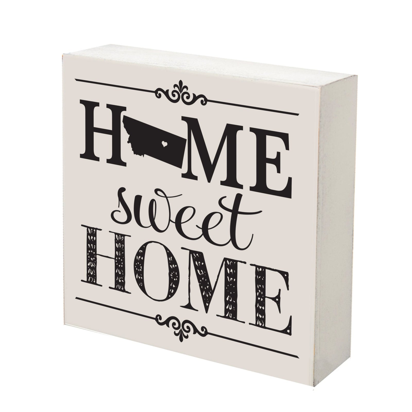 State Shadow Box Home Sweet Home 6x6 - Montana - LifeSong Milestones