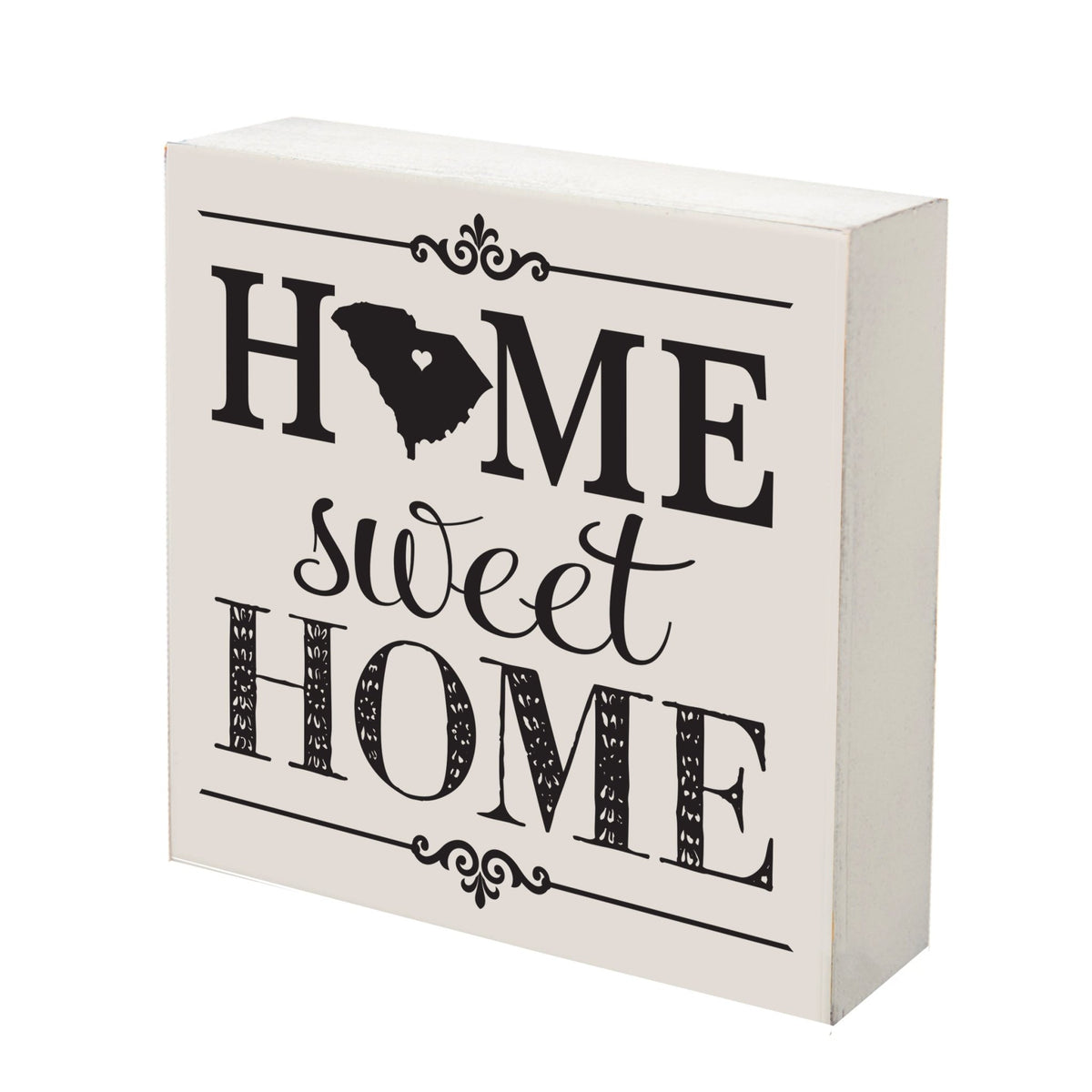 State Shadow Box Home Sweet Home 6x6 - South Carolina - LifeSong Milestones
