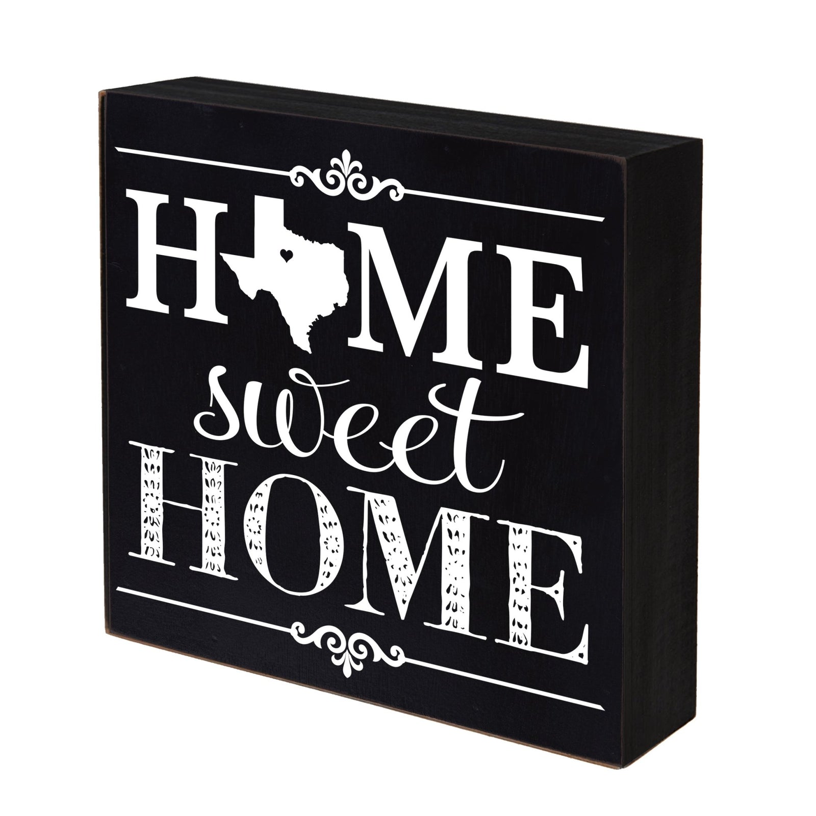 State Shadow Box Home Sweet Home 6x6 - Texas - LifeSong Milestones