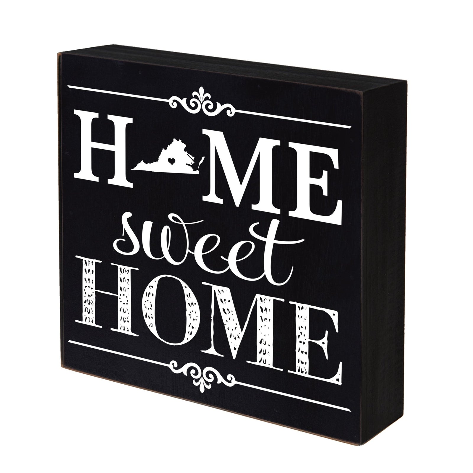 State Shadow Box Home Sweet Home 6x6 - Virginia - LifeSong Milestones