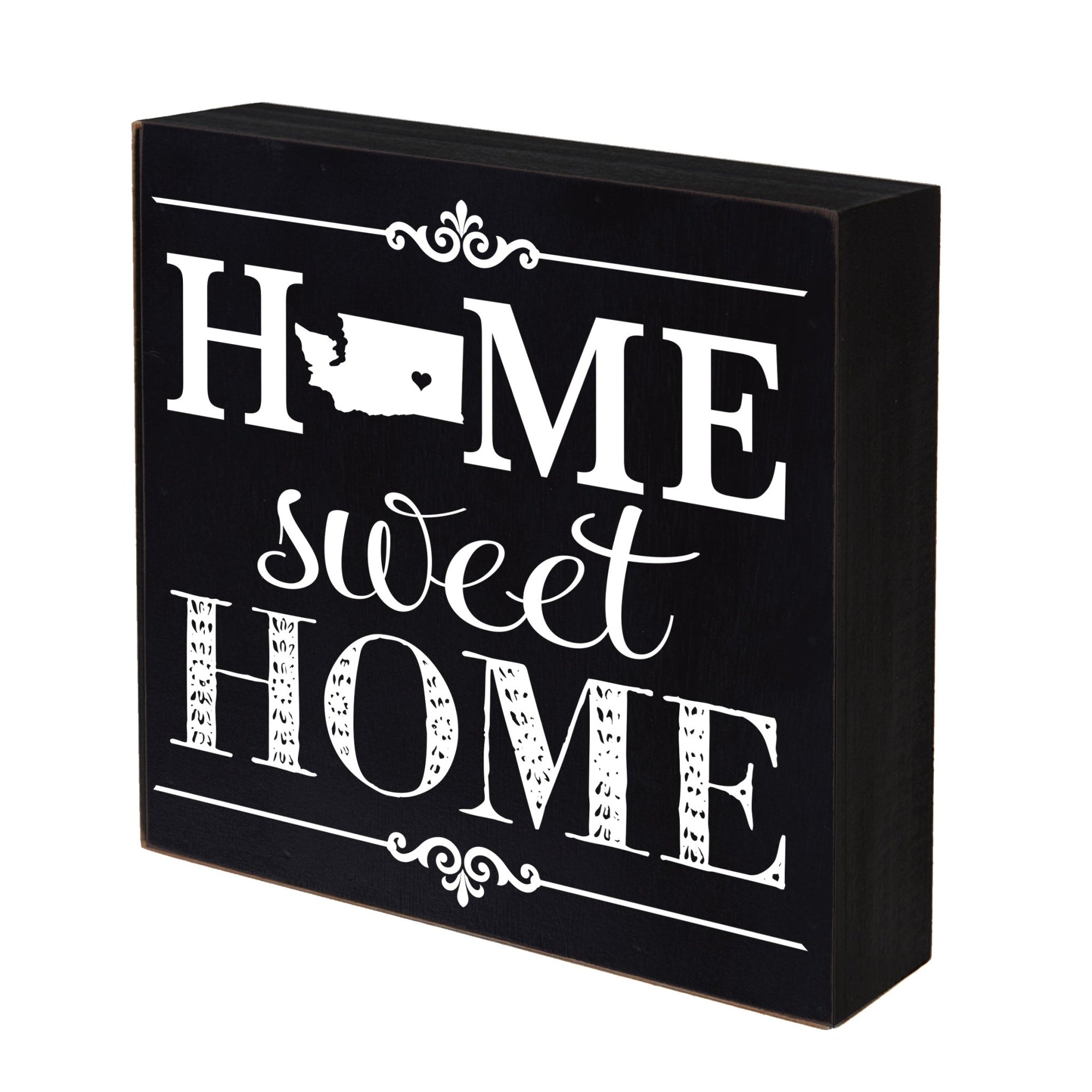 State Shadow Box Home Sweet Home 6x6 - Washington - LifeSong Milestones