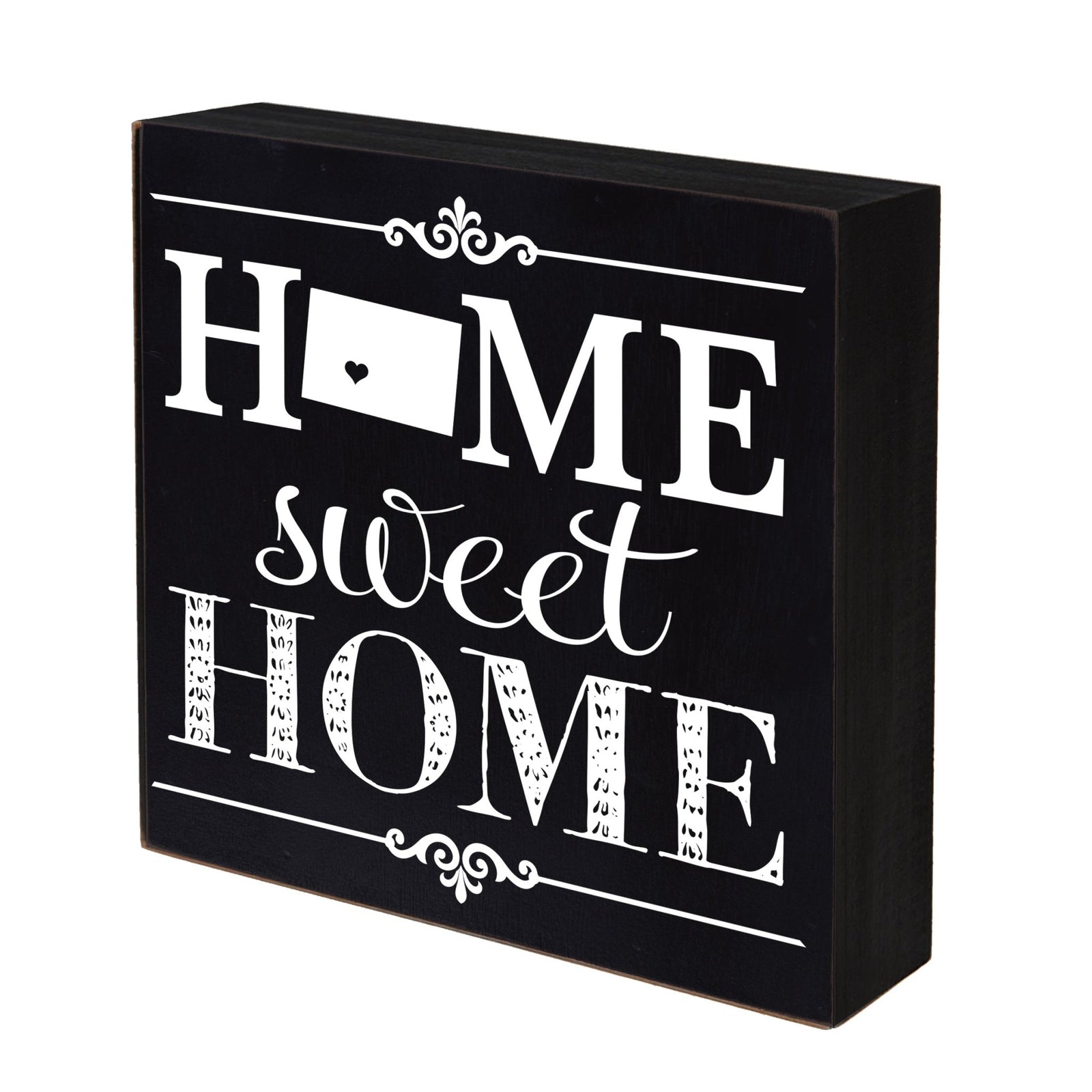 State Shadow Box Home Sweet Home 6x6 - Wyoming - LifeSong Milestones