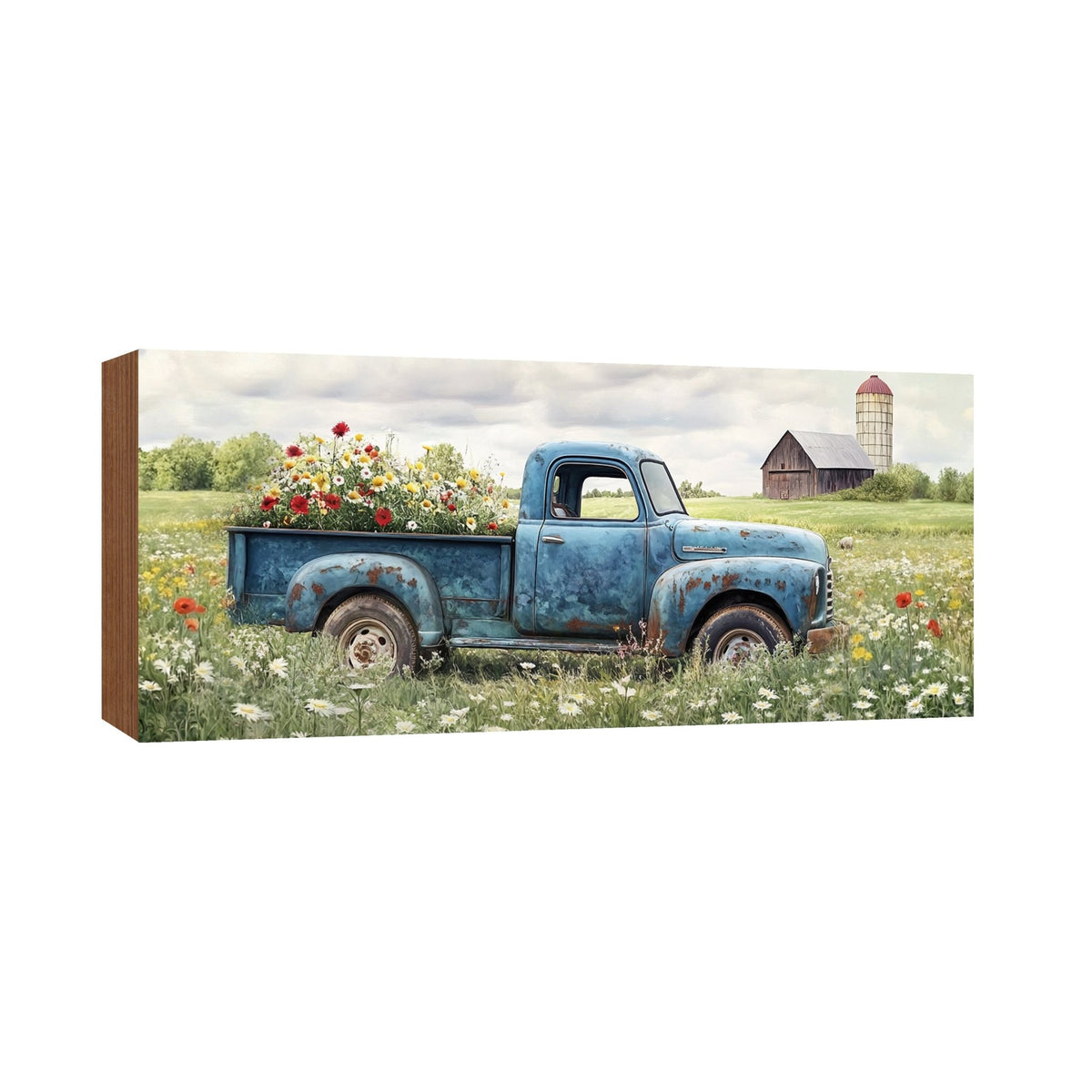 Truck Shelf Sitter — Handcrafted Wood Farmhouse Décor for Mantel & Shelf | Truck Lover Gift - LifeSong Milestones