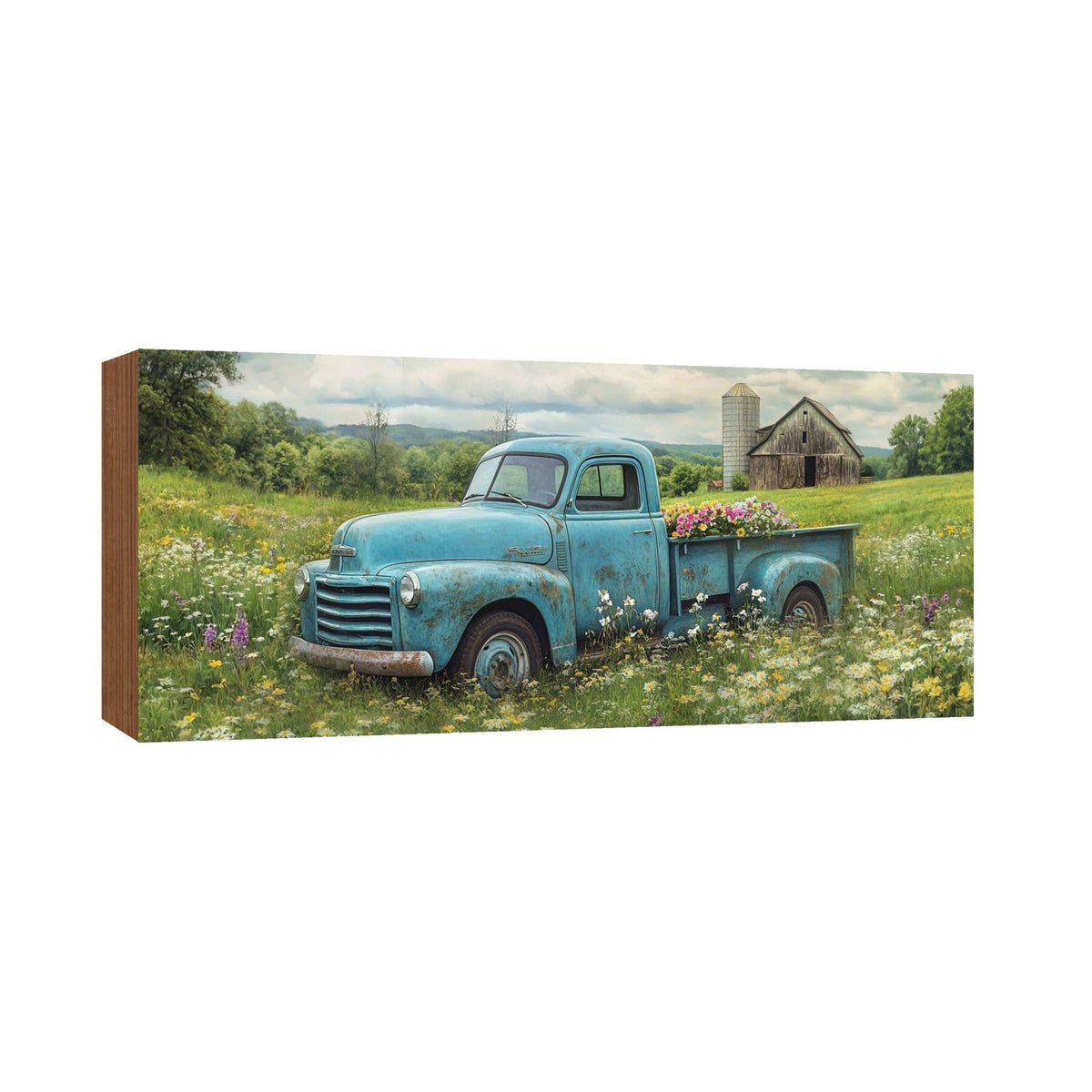 Truck Shelf Sitter — Handcrafted Wood Farmhouse Décor for Mantel & Shelf | Truck Lover Gift - LifeSong Milestones