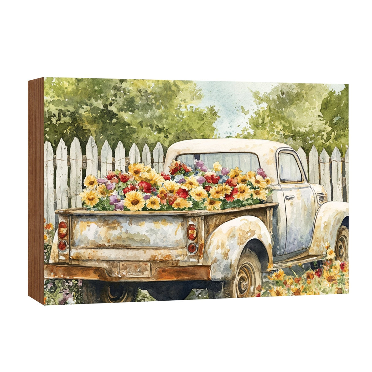 Truck Shelf Sitter — Handcrafted Wood Farmhouse Décor for Mantel & Shelf | Truck Lover Gift - LifeSong Milestones
