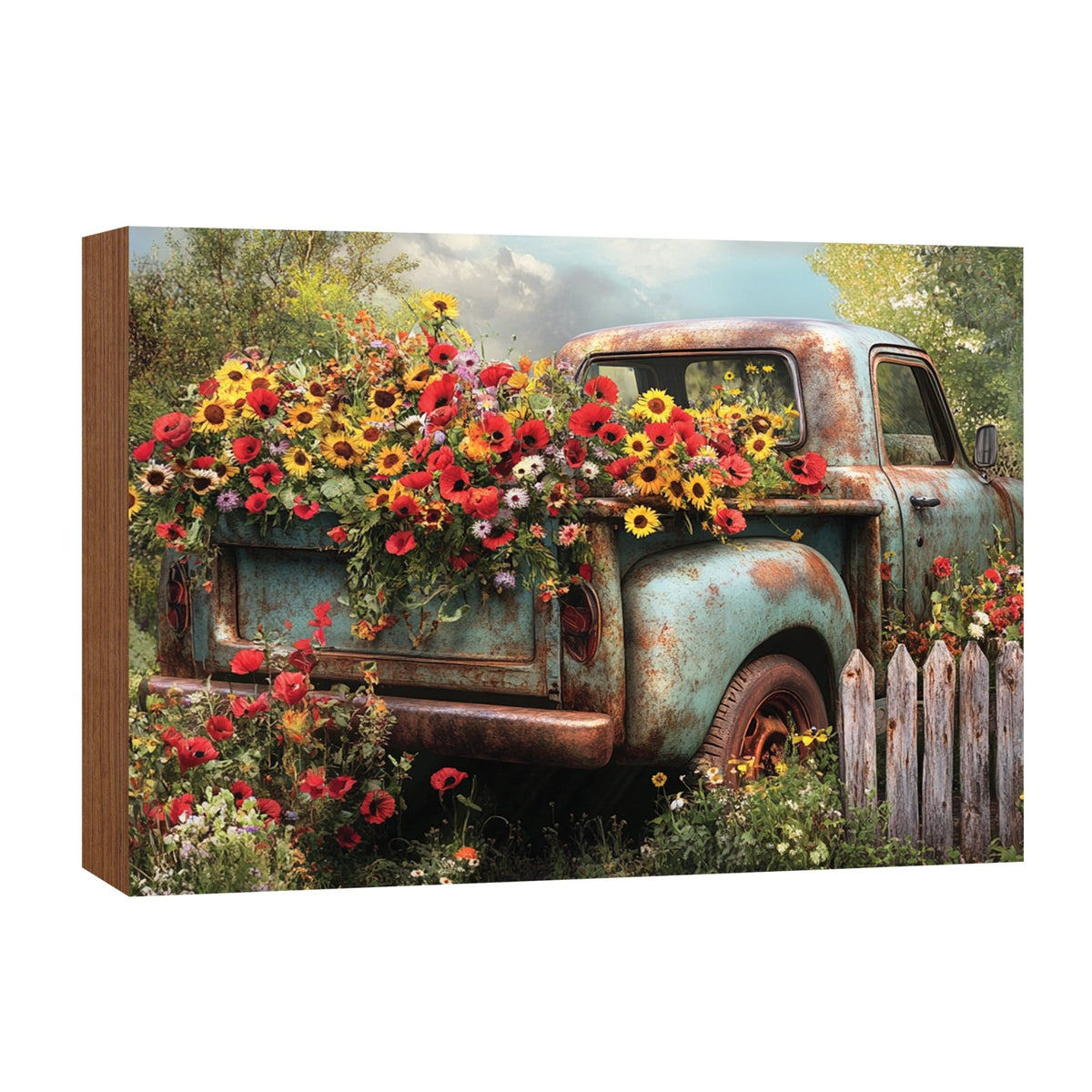 Truck Shelf Sitter — Handcrafted Wood Farmhouse Décor for Mantel &amp; Shelf | Truck Lover Gift - LifeSong Milestones