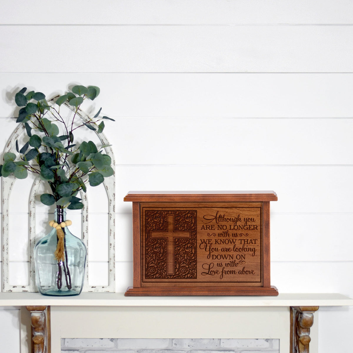 Unique Engraved Funeral Cremation Urns for Human Ashes - Although You Are No Longer - LifeSong Milestones
