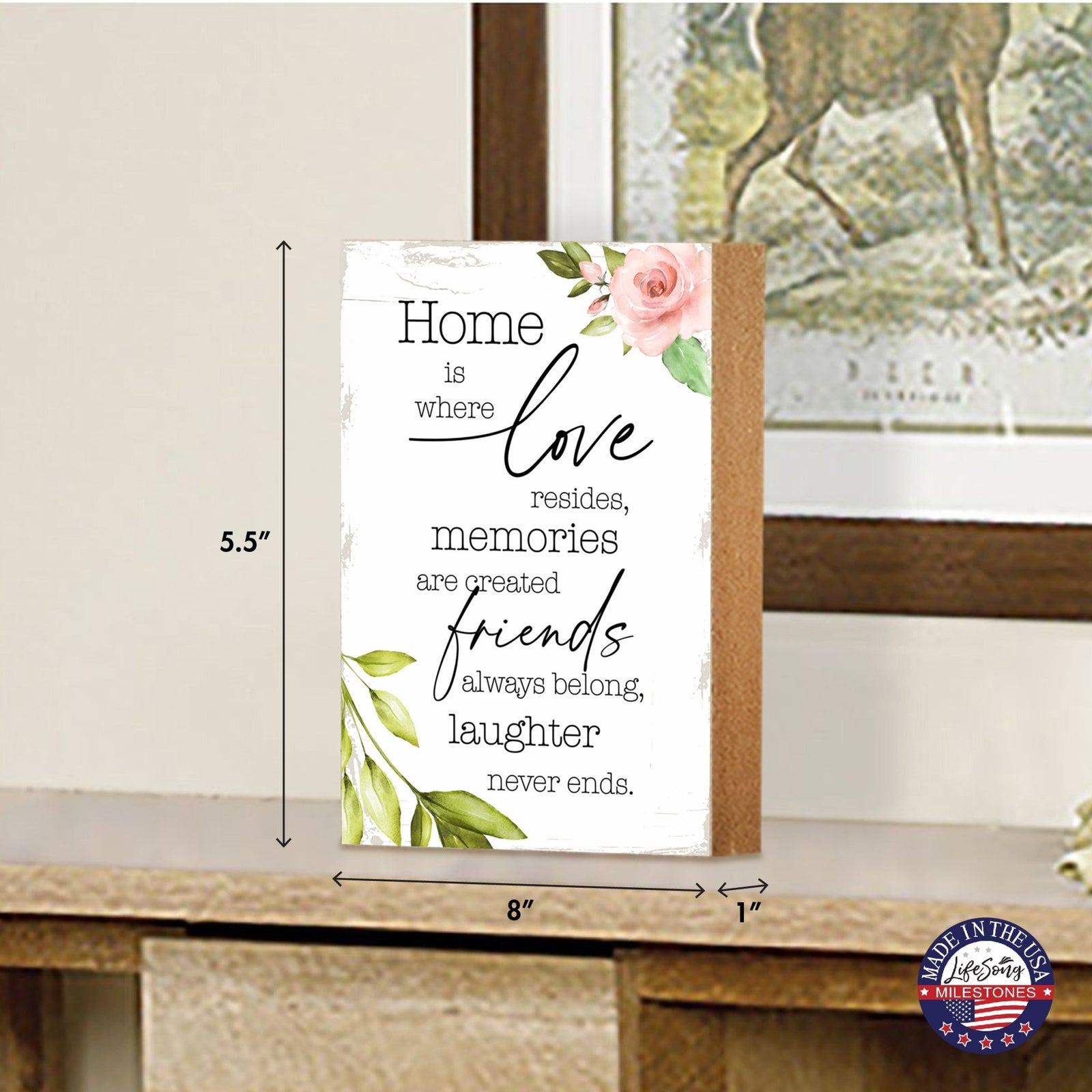 Unique Family Shelf Décor and Tabletop Signs Home Decor - LifeSong Milestones