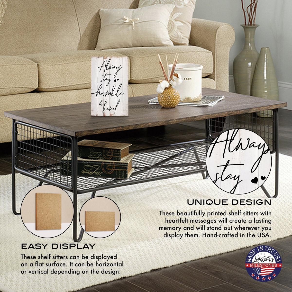 Unique Family Shelf Décor and Tabletop Signs Home Decor - LifeSong Milestones