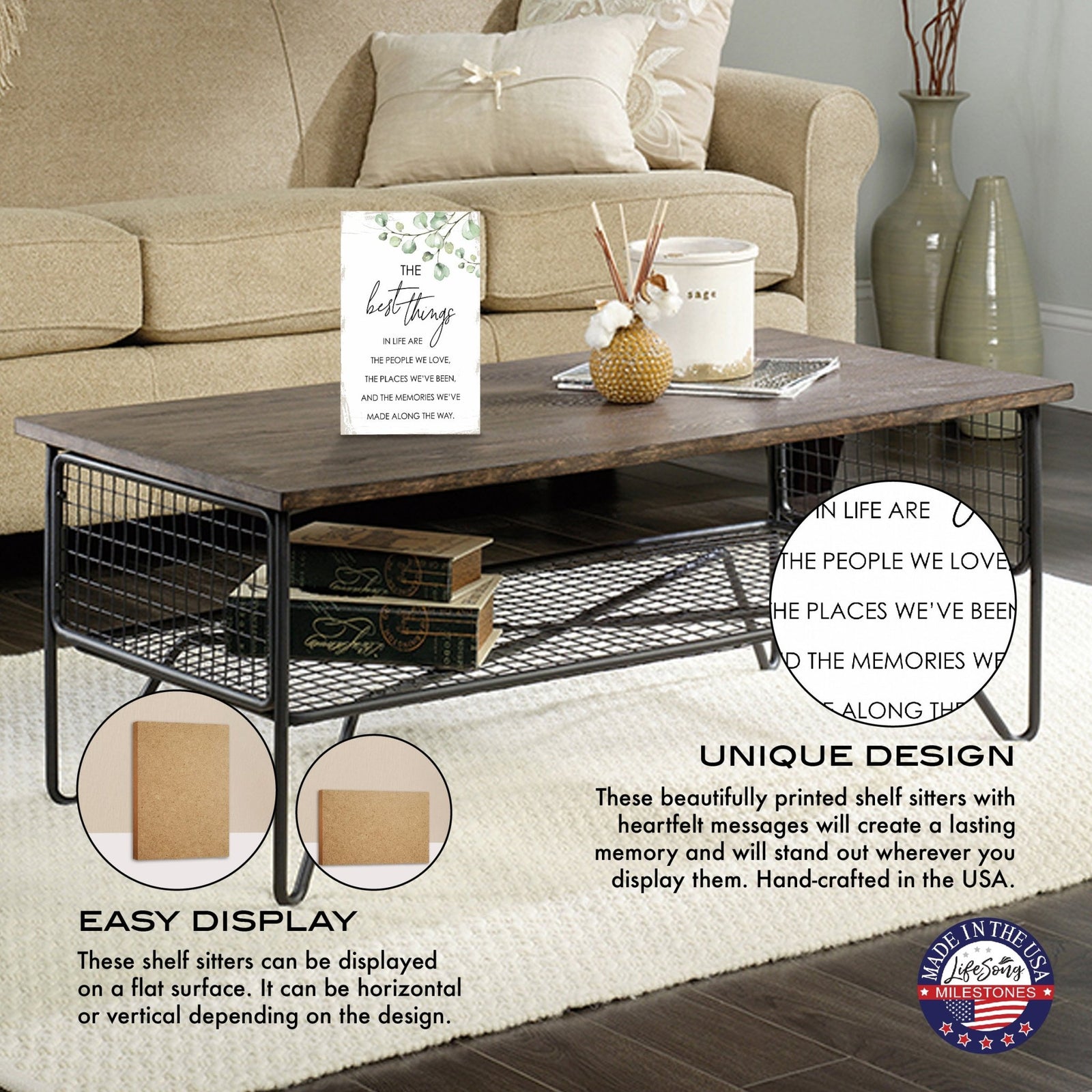 Unique Family Shelf Décor and Tabletop Signs Home Decor - LifeSong Milestones