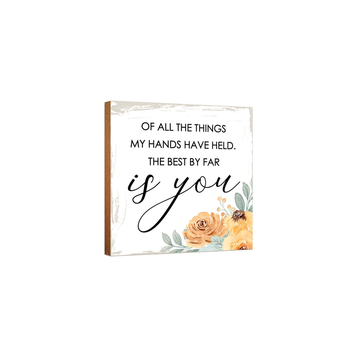 Unique Shelf Decor and Table Top Signs Gift for Daughter - LifeSong Milestones