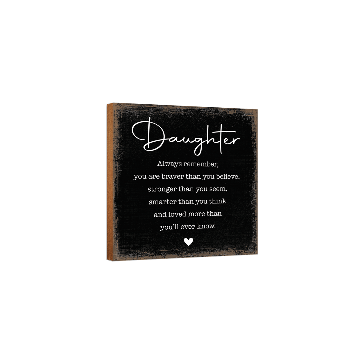 Unique Shelf Decor and Table Top Signs Gift for Daughter - LifeSong Milestones