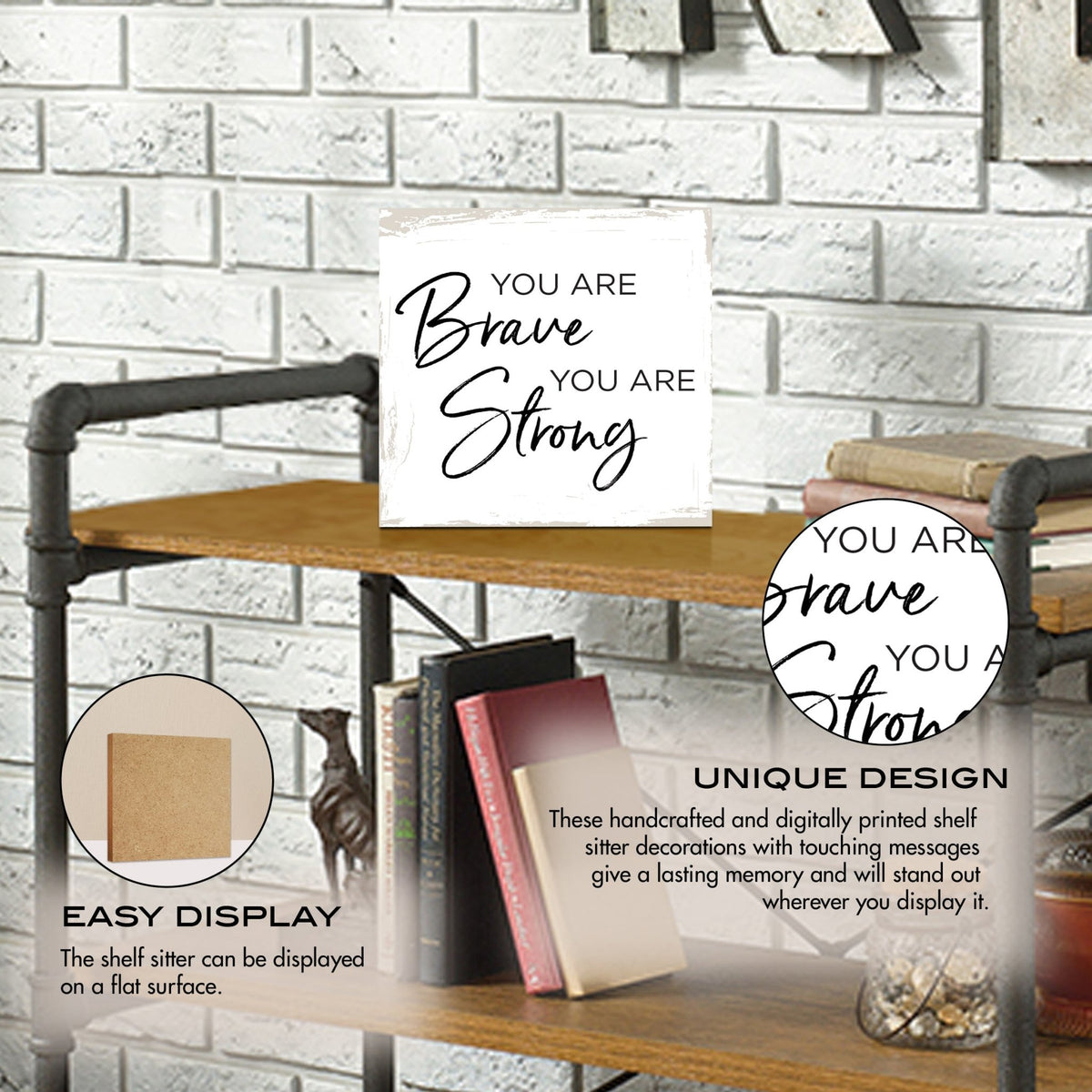 Unique Shelf Decor and Table Top Signs Gift for Daughter - LifeSong Milestones
