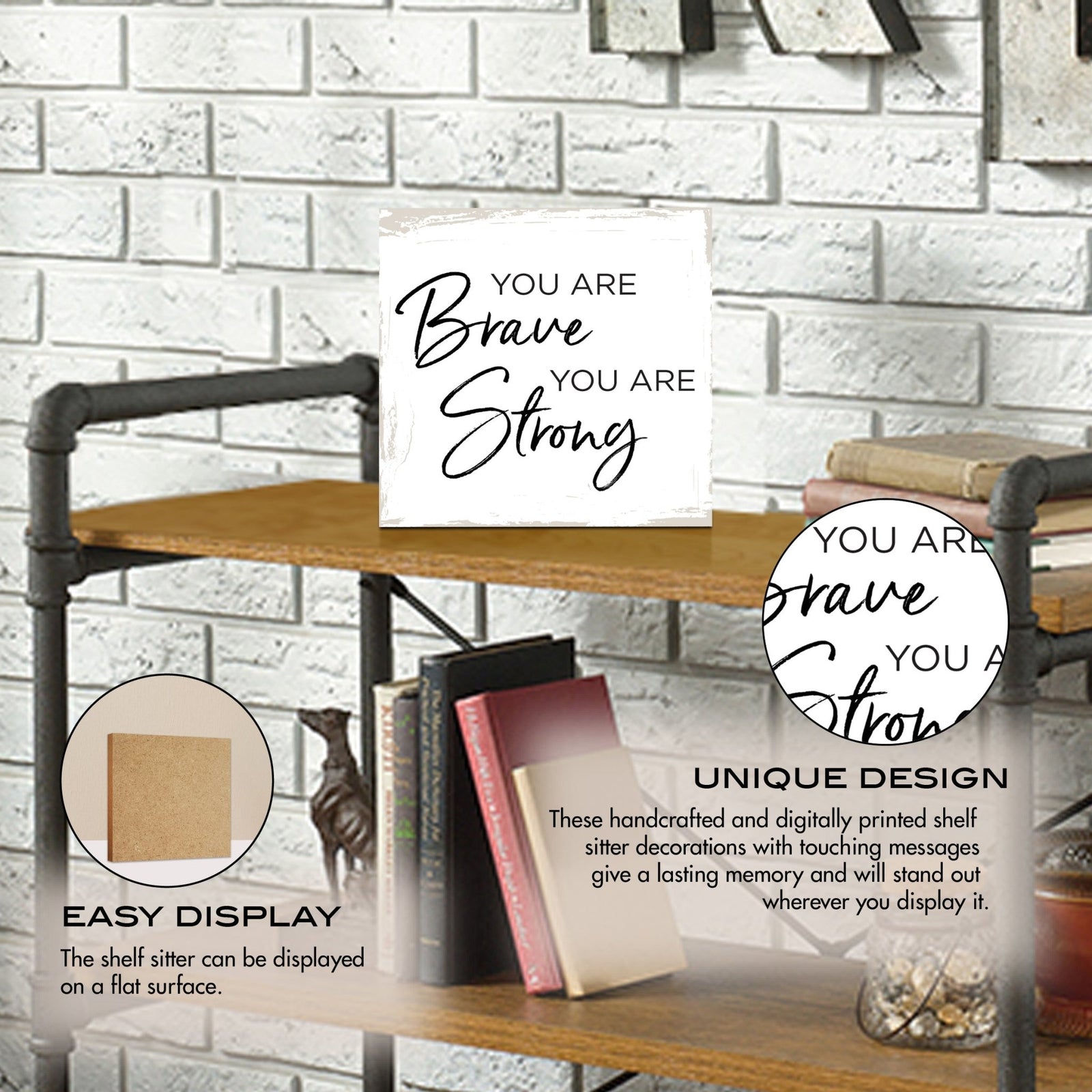Unique Shelf Decor and Table Top Signs Gift for Daughter - LifeSong Milestones
