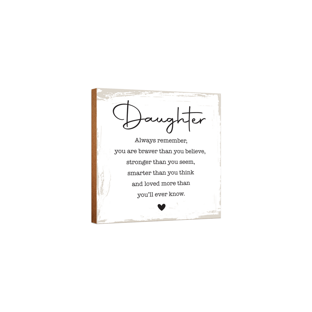 Unique Shelf Decor and Table Top Signs Gift for Daughter - LifeSong Milestones