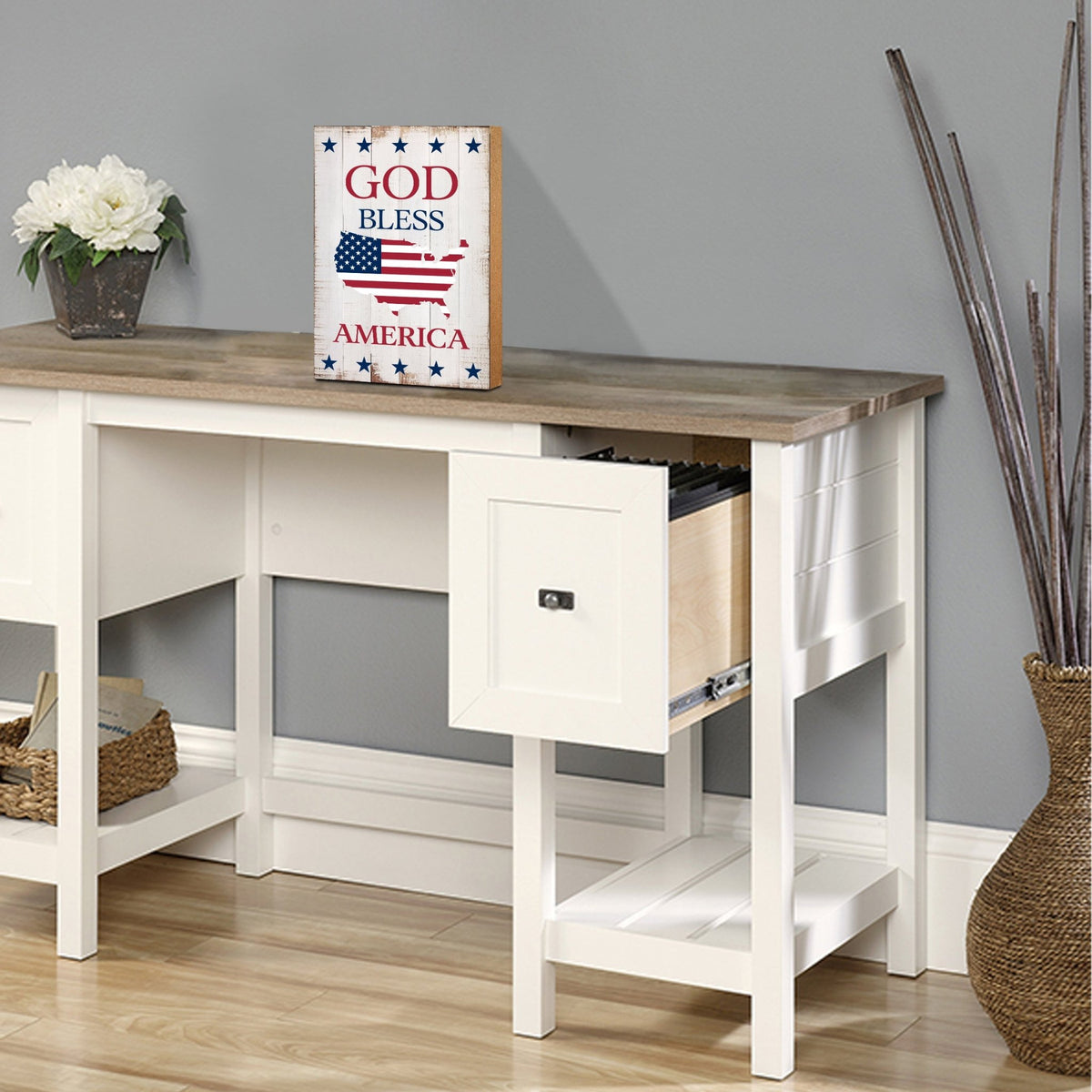 Unique Shelf Décor and Tabletop Americana Wooden Signs - LifeSong Milestones