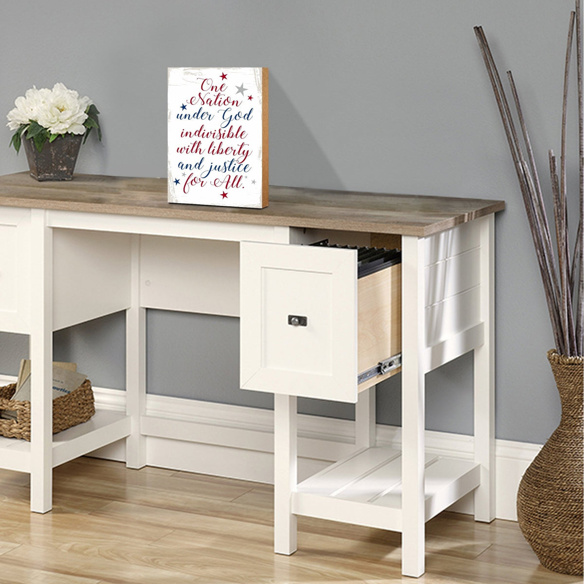 Unique Shelf Décor and Tabletop Americana Wooden Signs - LifeSong Milestones