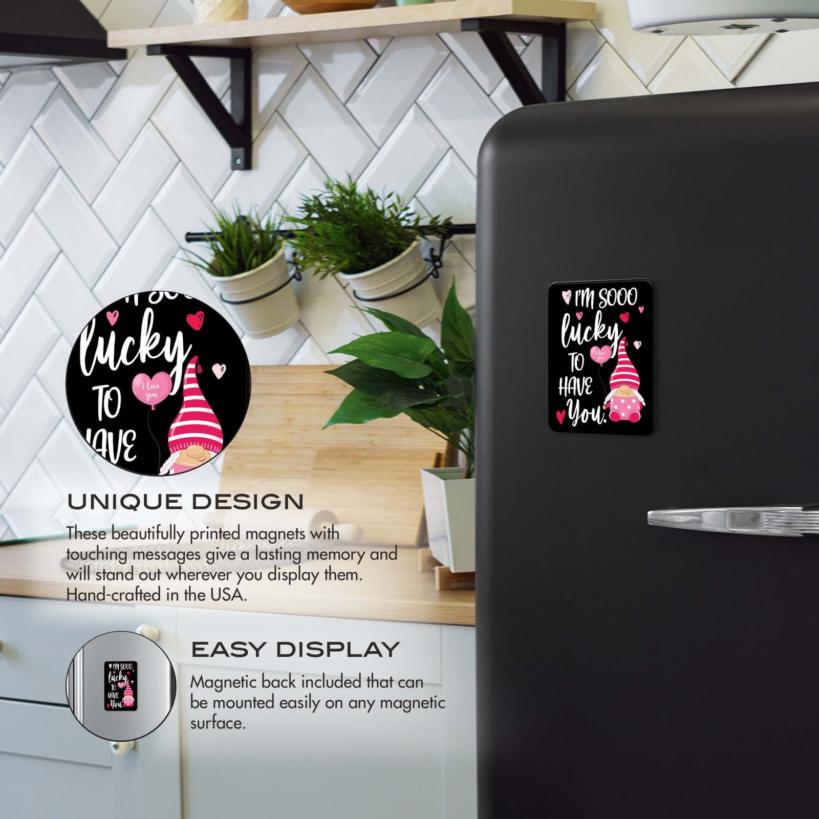 Valentine’s Day Modern Refrigerator Magnet Home Décor Gift Ideas - LifeSong Milestones