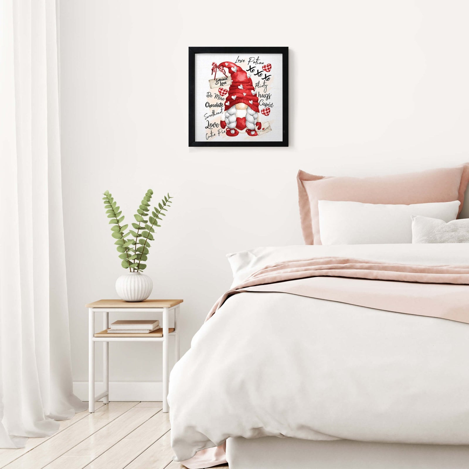 Valentine’s Day Wooden Framed Shadow Box Modern Home Décor - LifeSong Milestones