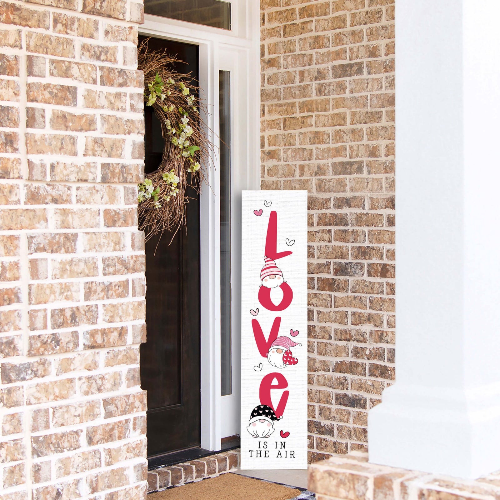 Valentine’s Day Wooden Modern Outdoor Porch Sign Home Decor - LifeSong Milestones