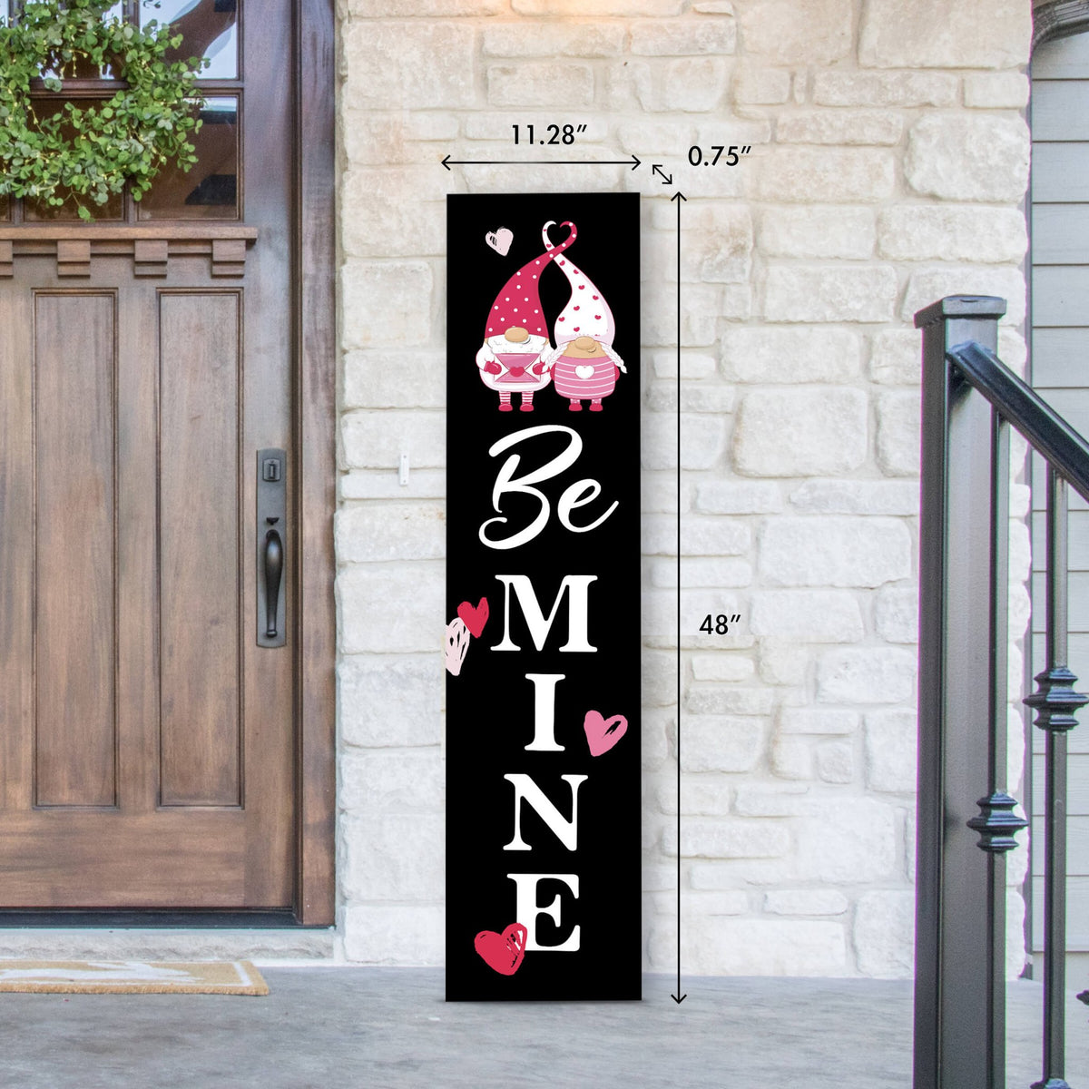 Valentine’s Day Wooden Modern Outdoor Porch Sign Home Decor - LifeSong Milestones