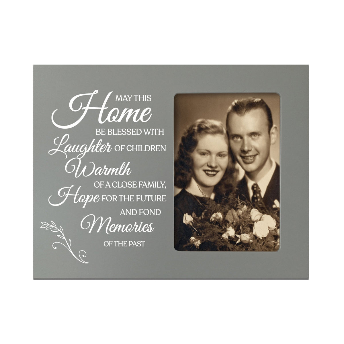Vertical 8x10 Picture Frame holds 4x6 photo - May This Home - LifeSong Milestones
