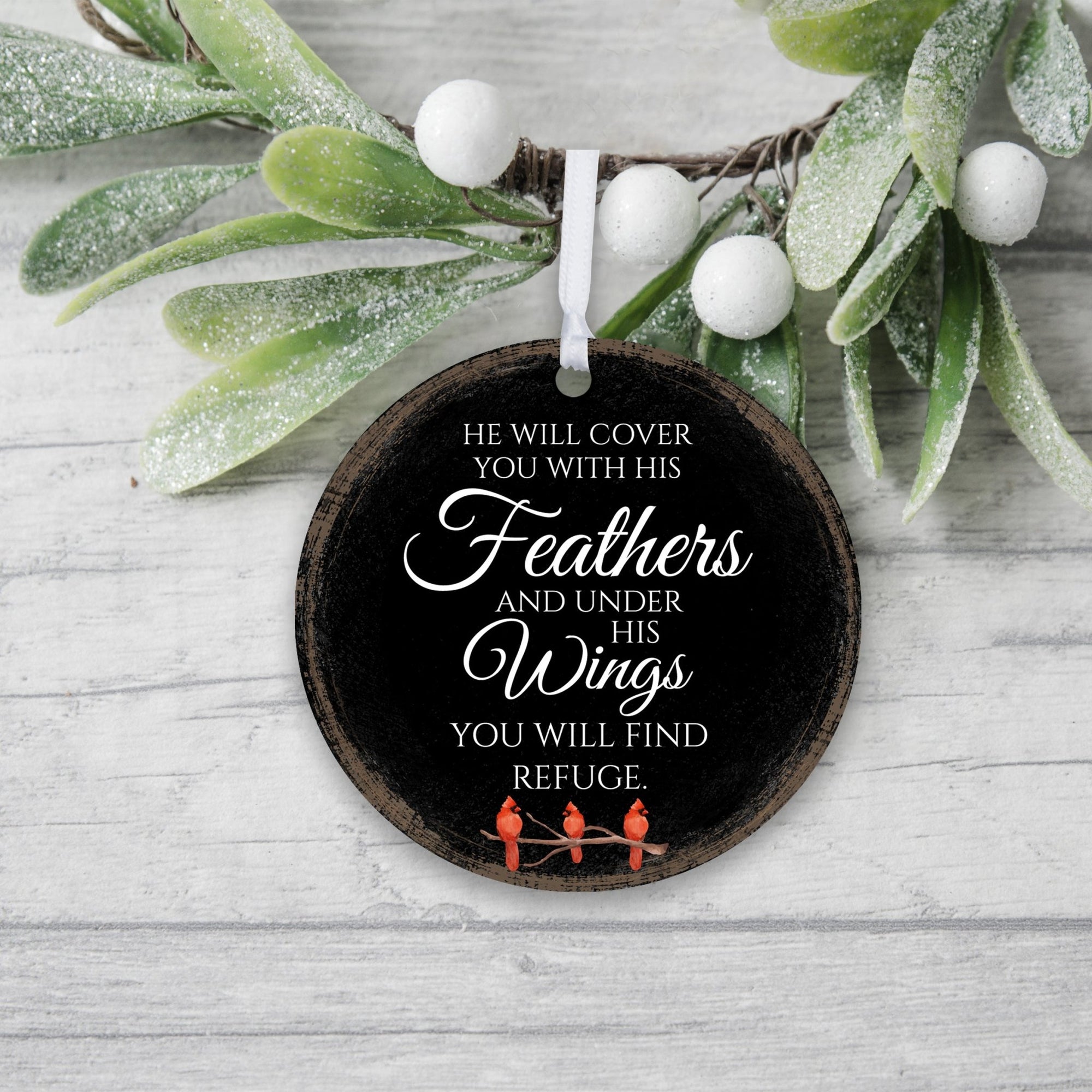 Vintage-Inspired Cardinal Ornament With Everyday Verses Gift Ideas - He Will Cover - LifeSong Milestones